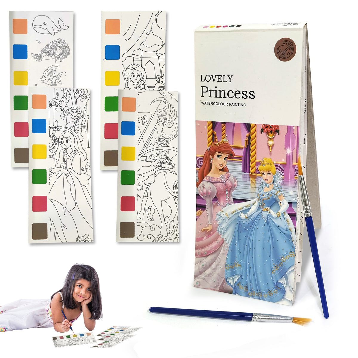 Kids Mini Painting Book – Barbie Theme