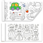 Drawing Book Coloring Paper Roll - Set of 2