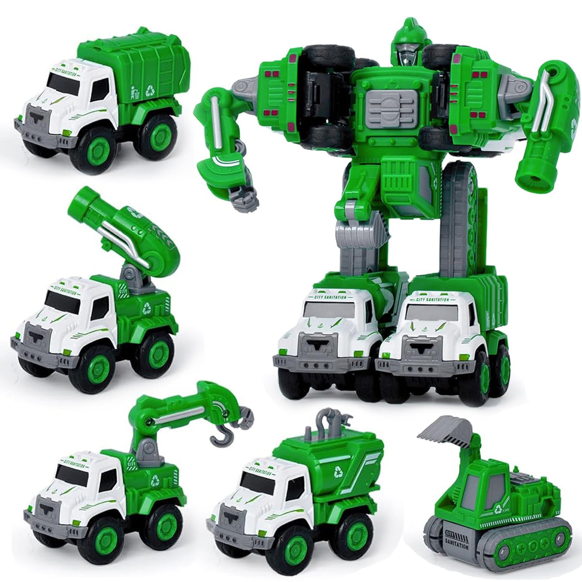 5-in-1 Transforming Robot Set