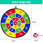 Dart Board with 12 Sticky Balls Game Set