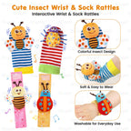 Baby Sensory Rattle Socks Set