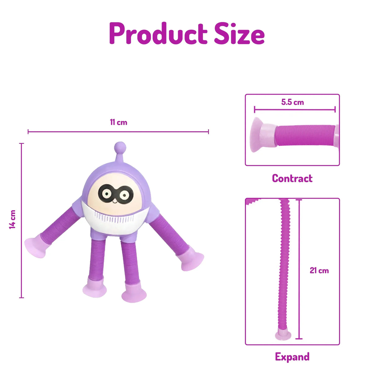 Cartoon Egg Telescopic Toy