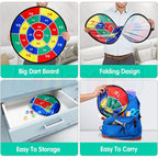 Dart Board with 12 Sticky Balls Game Set