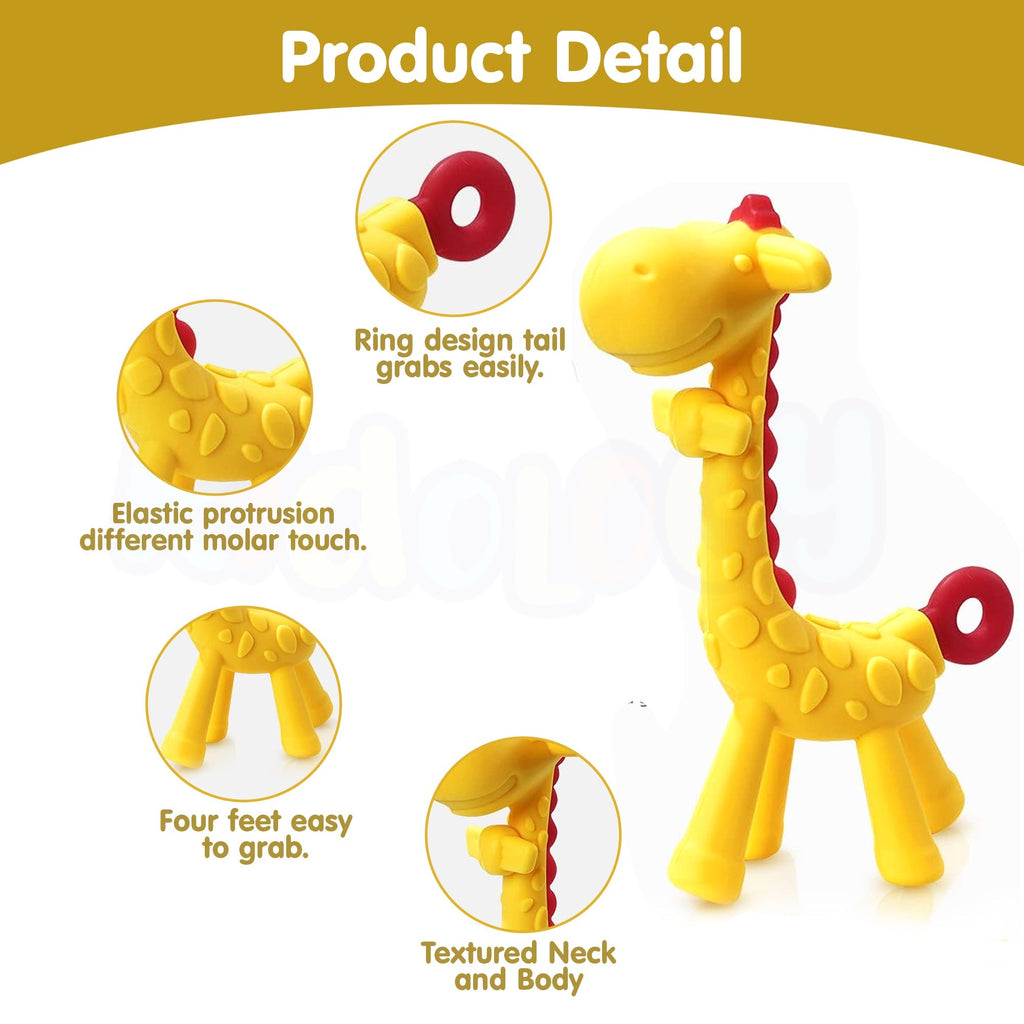 Giraffe Shaped Teether Baby Toy