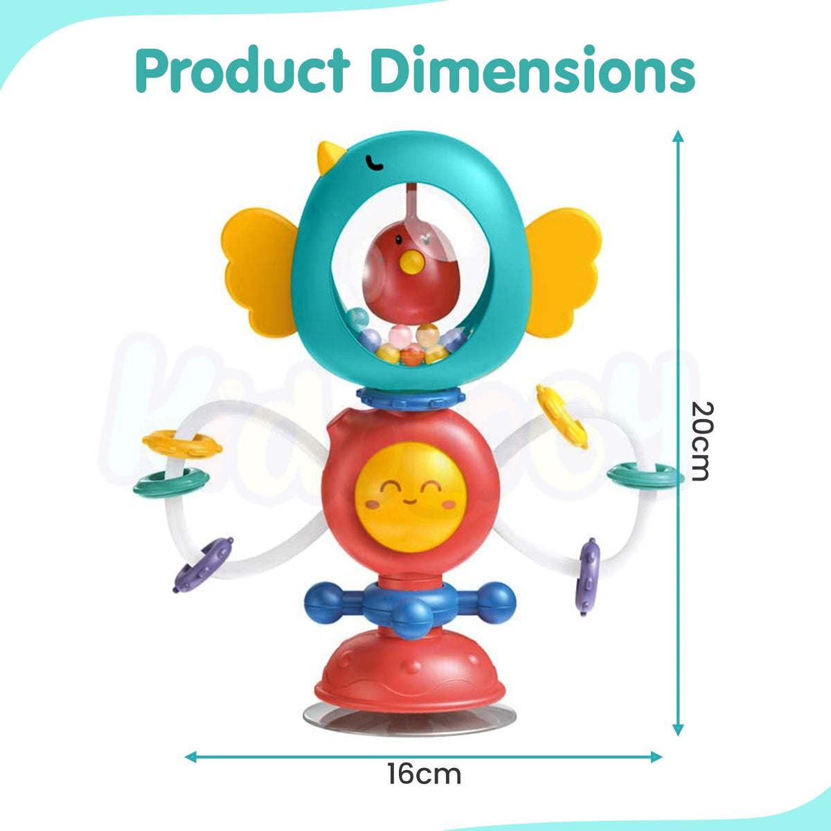 Twist & Rattle Teething Ring Toy