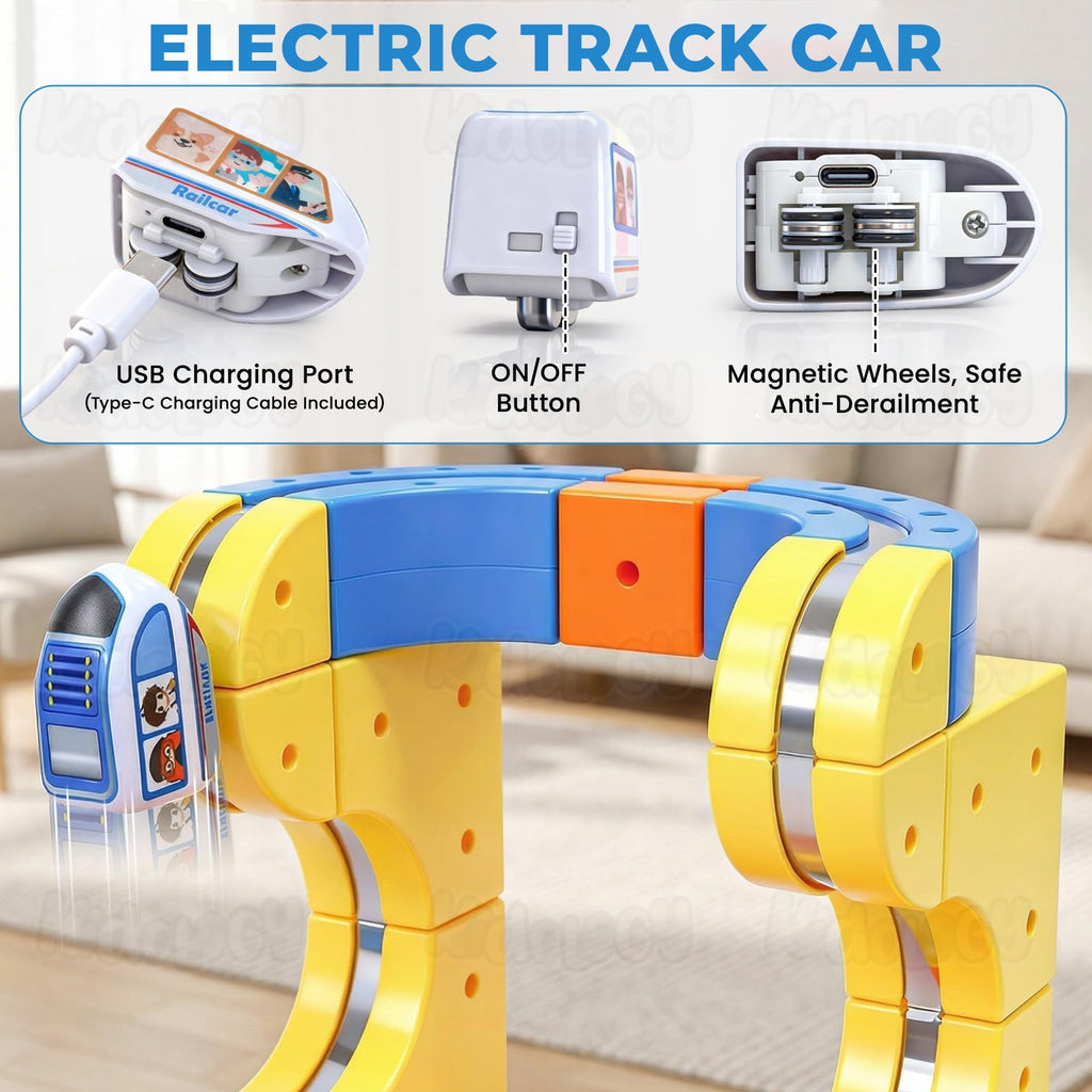 Magnetic Monorail DIY Versatile Track Car