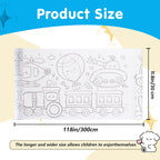 Drawing Book Coloring Paper Roll - Set of 2