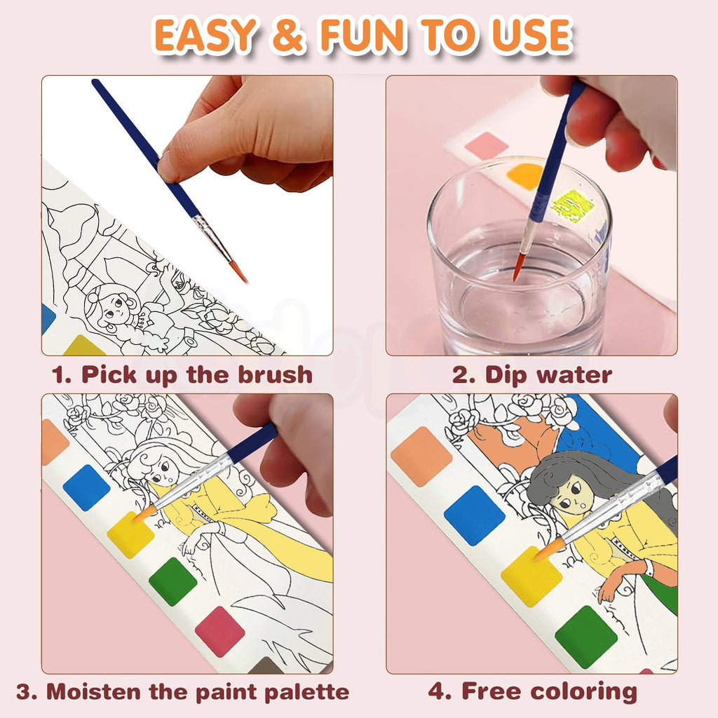 Kids Mini Painting Book – Barbie Theme