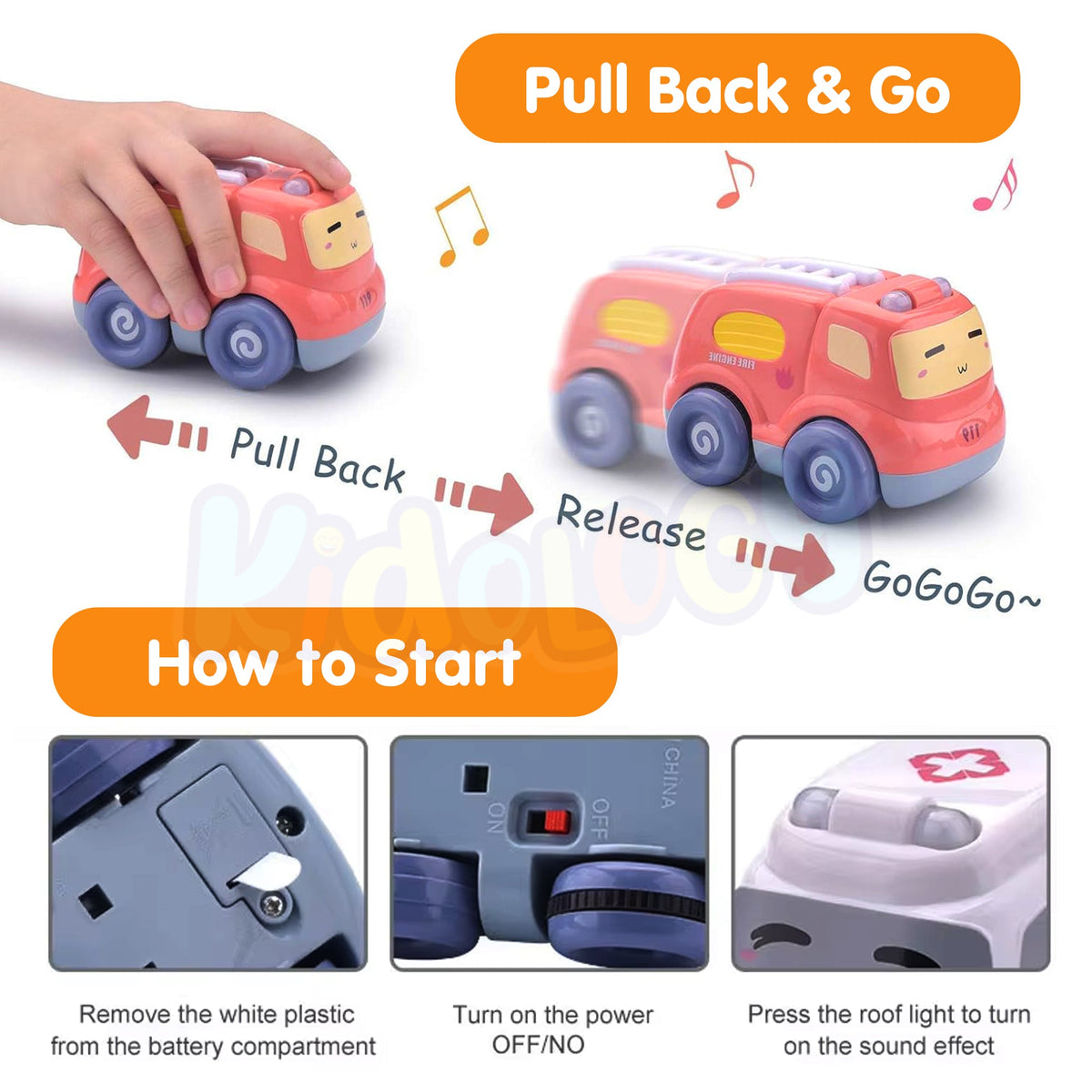 PULL BACK CARS FOR TODDLERS