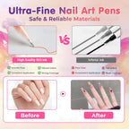 DIY Nail Art Pen (Set of 12Pcs)