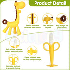 Silicone Baby Teething Toys- Set of 4