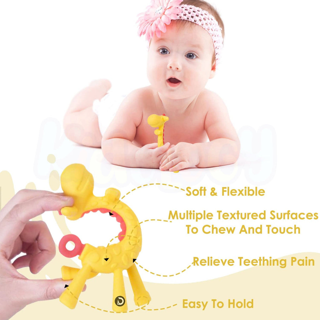 Giraffe Shaped Teether Baby Toy
