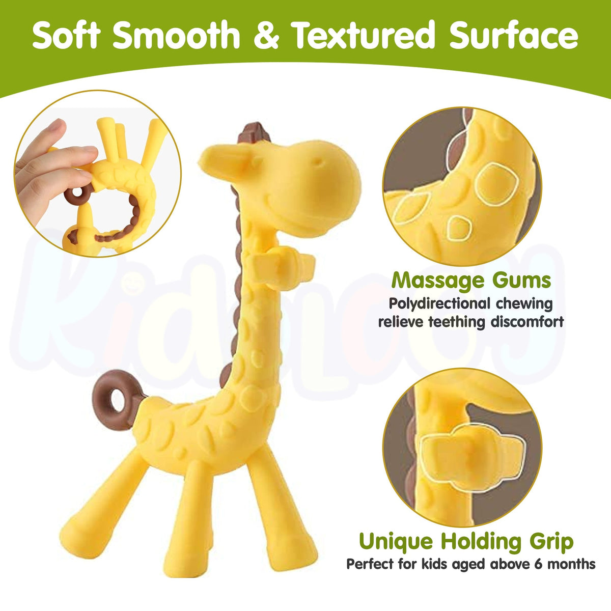 Giraffe Shaped Teether Baby Toy