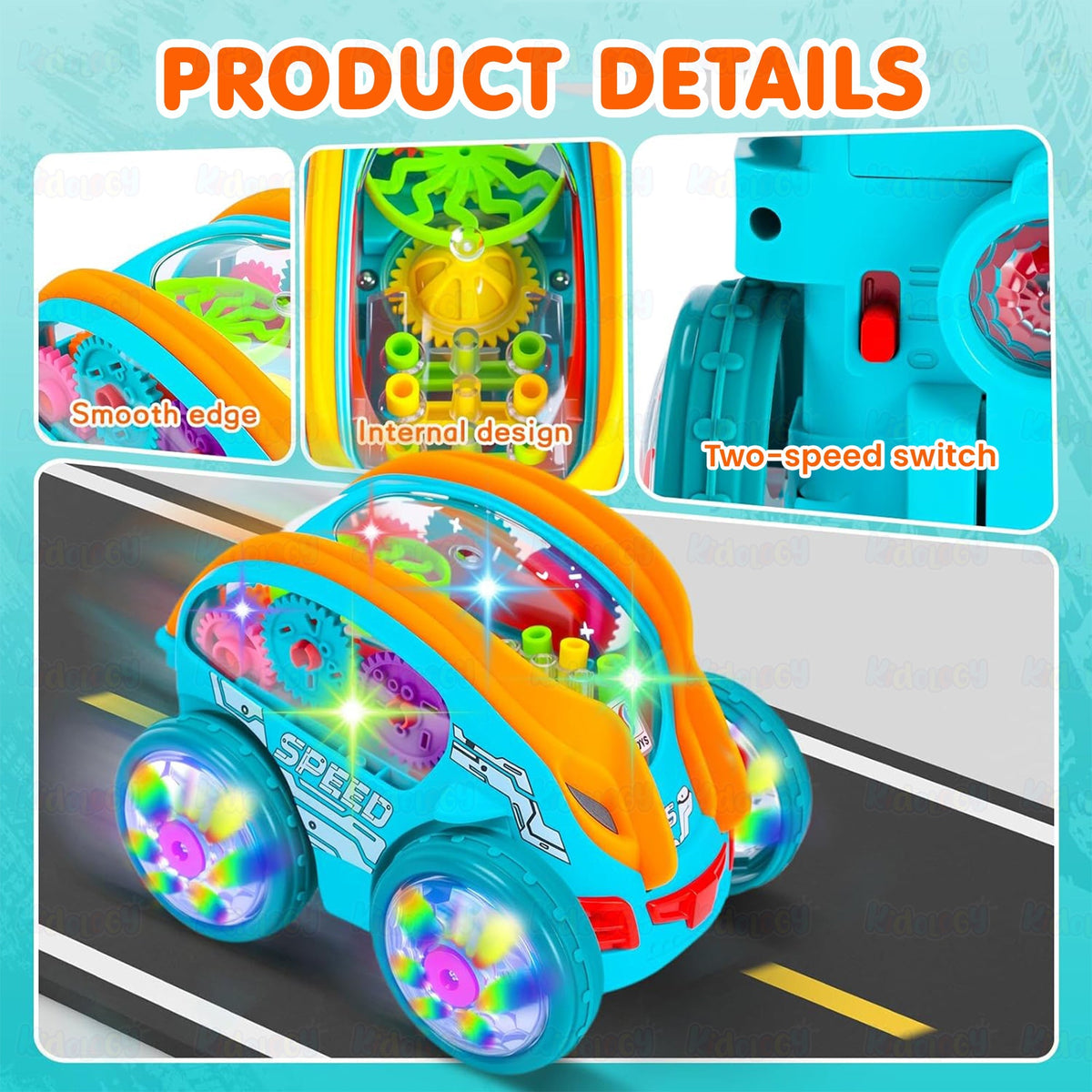 Speedlite Dynamic Gear-Powered Car