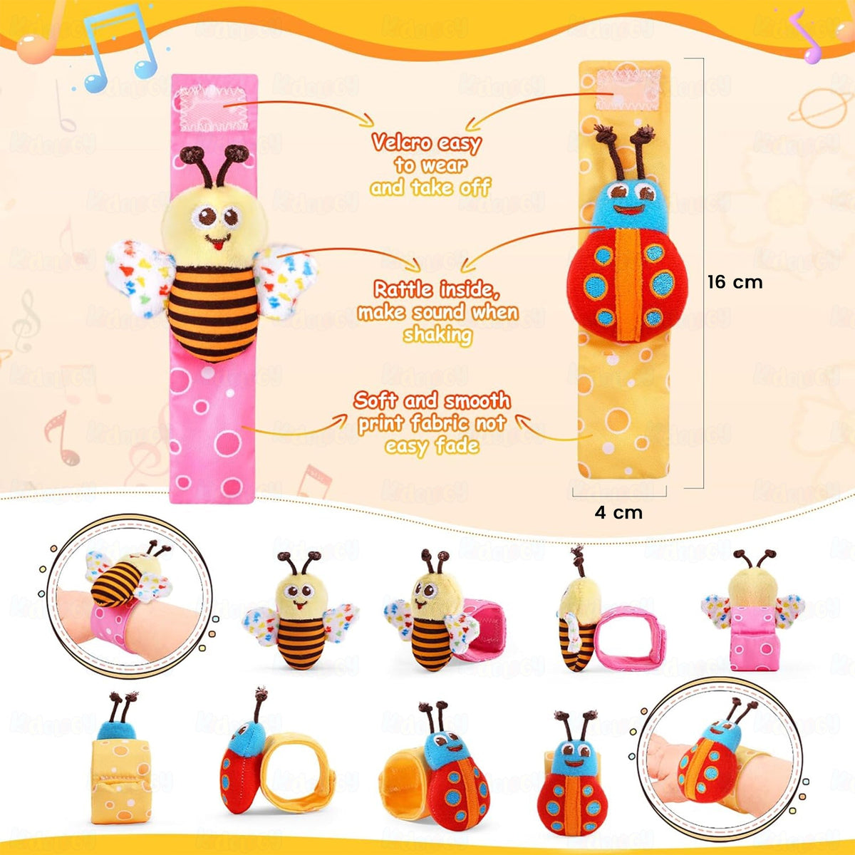Baby Sensory Rattle Socks Set