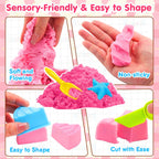 Kids Kinetic Sand Box with Shape Mold Model