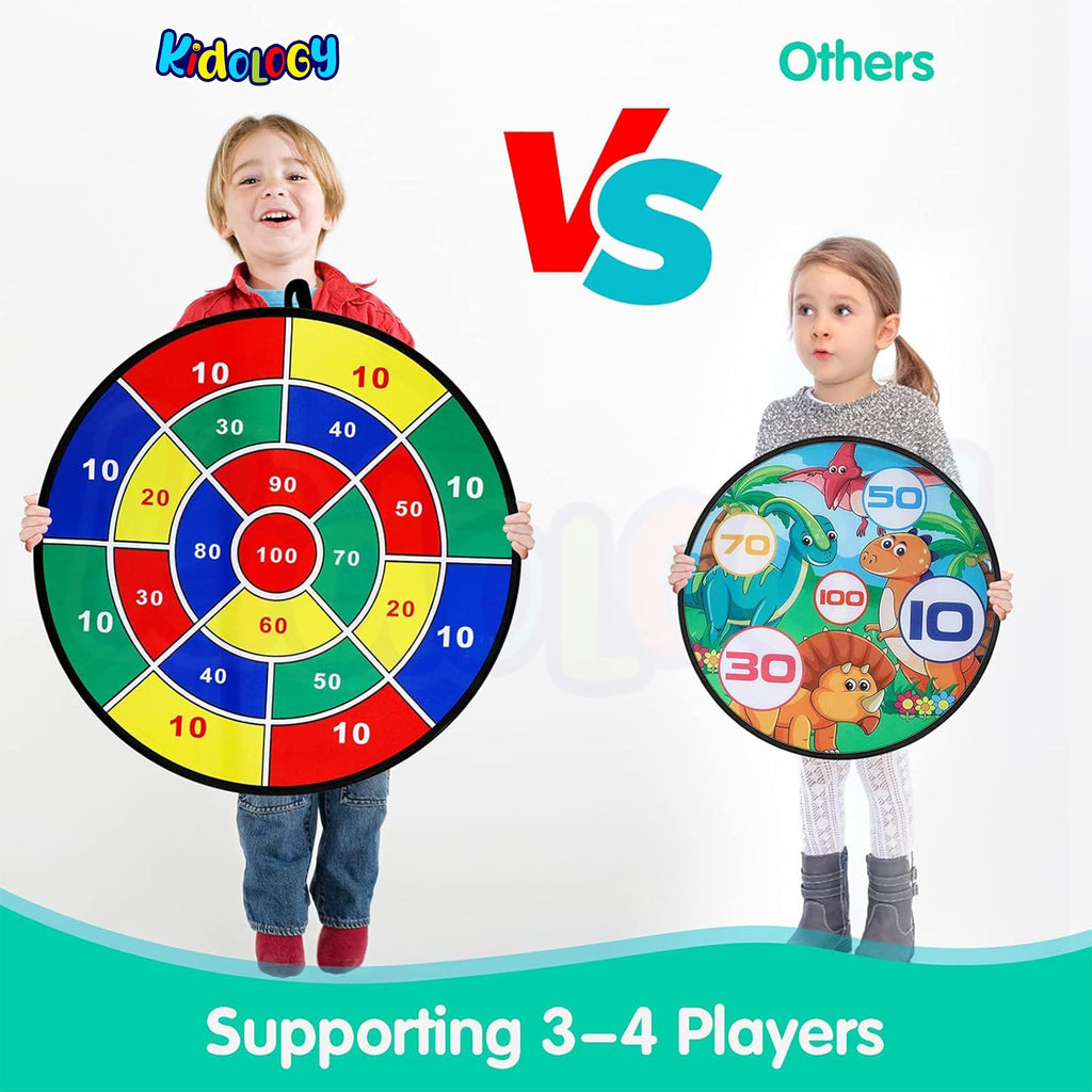 Dart Board with 12 Sticky Balls Game Set