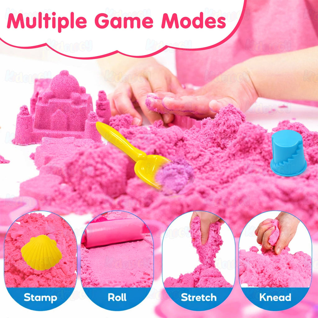 Kids Kinetic Sand Box with Shape Mold Model