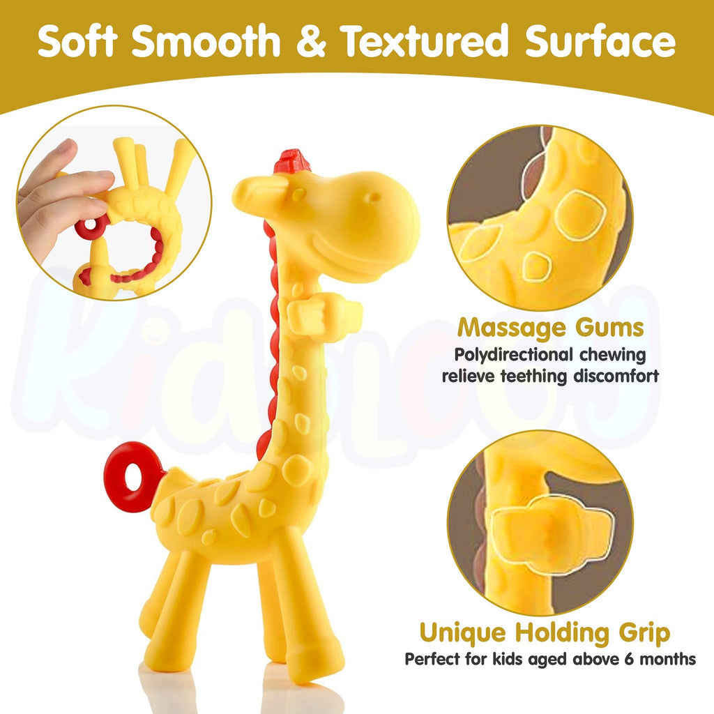 Giraffe Shaped Teether Baby Toy