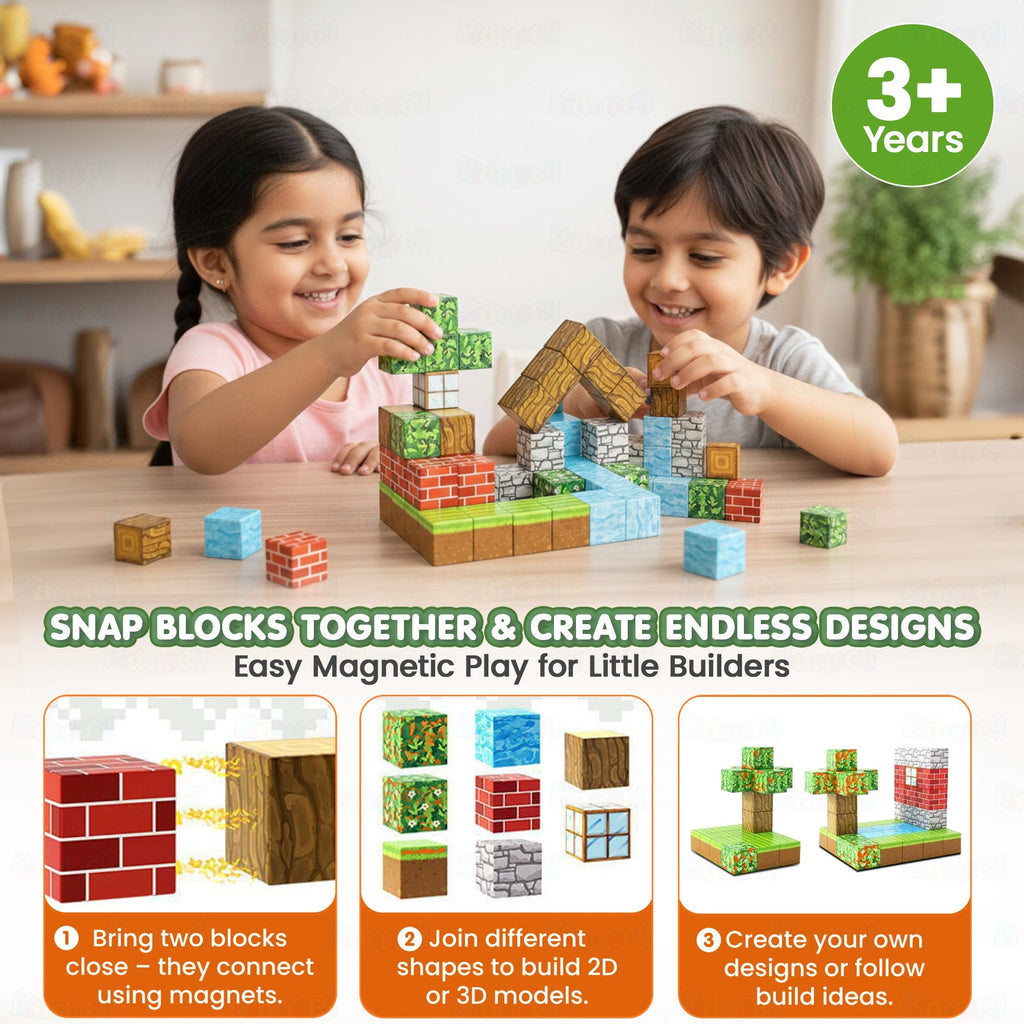 Magnetic Creative Builder Blocks (75 Cubes)