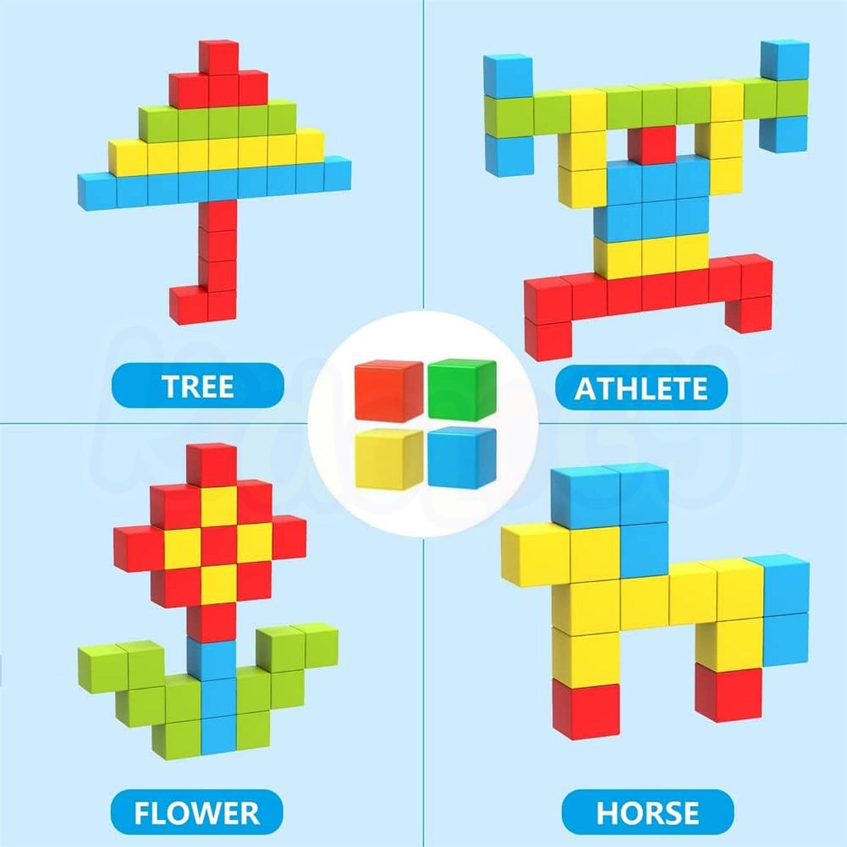 Magnetic Building Blocks Set ( 32 Pcs )
