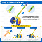 Kid's Ball Shooting Pot and Vacuum Cleaner