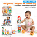 12-Piece Pressable Animal Stacking Blocks