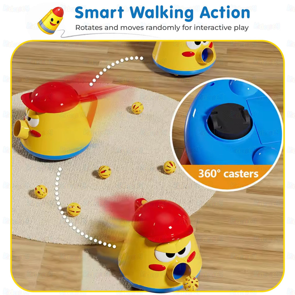 Kid's Ball Shooting Pot and Vacuum Cleaner