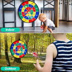 Dart Board with 12 Sticky Balls Game Set