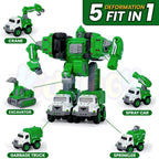 5-in-1 Transforming Robot Set