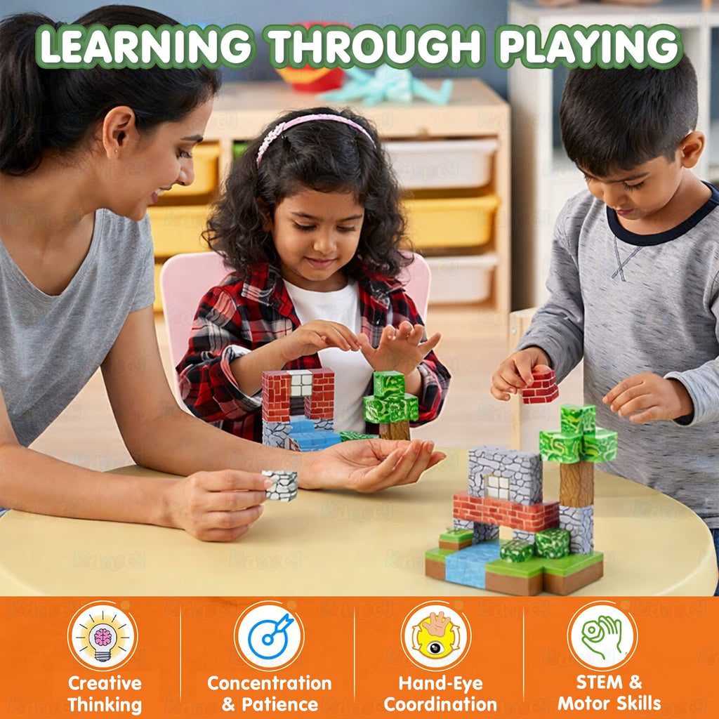 Magnetic Creative Builder Blocks (75 Cubes)