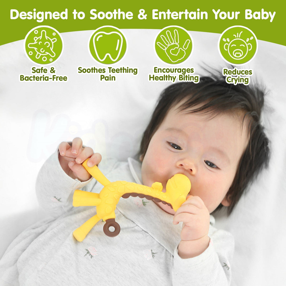 Giraffe Shaped Teether Baby Toy