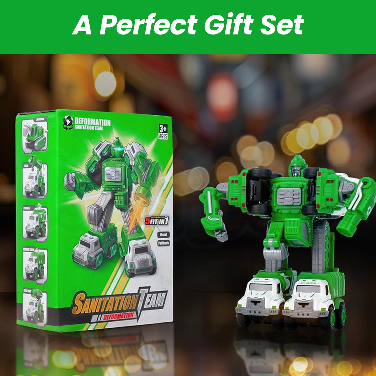 5-in-1 Transforming Robot Set