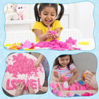 Kids Kinetic Sand Box with Shape Mold Model