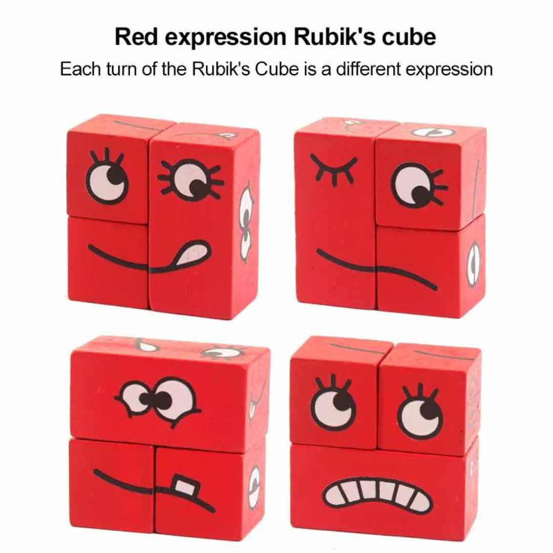 Montessori Cartoon Cube: Educational Toy