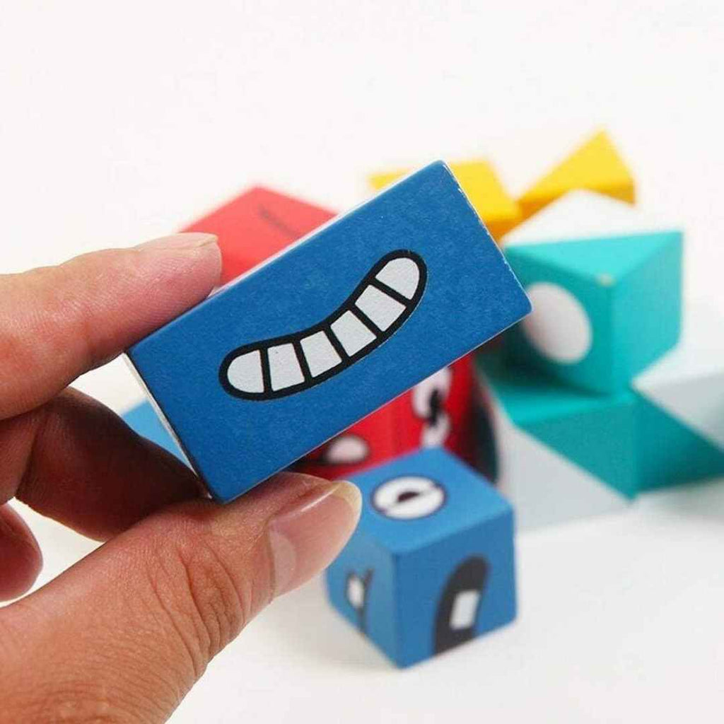 Montessori Cartoon Cube: Educational Toy