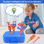 Children Creative Screw Tool Box Space Puzzle Game