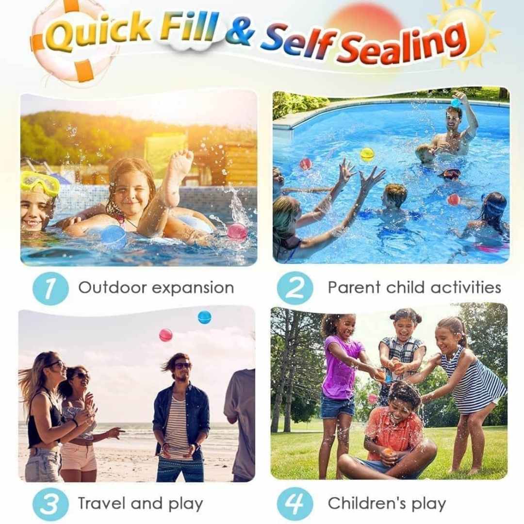 Quick Fill Water Bomb Outdoor Toys For Kids (SET OF 3)