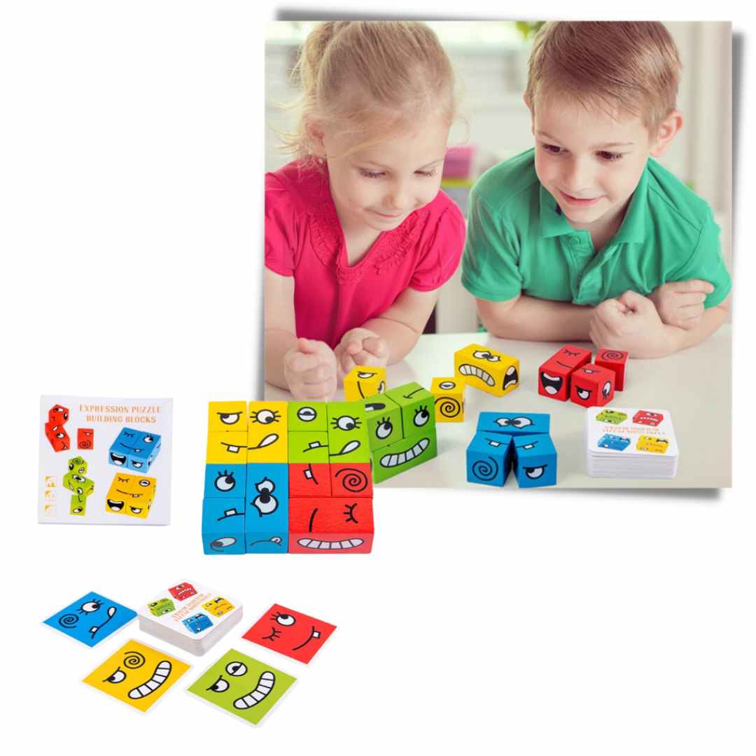 Montessori Cartoon Cube: Educational Toy
