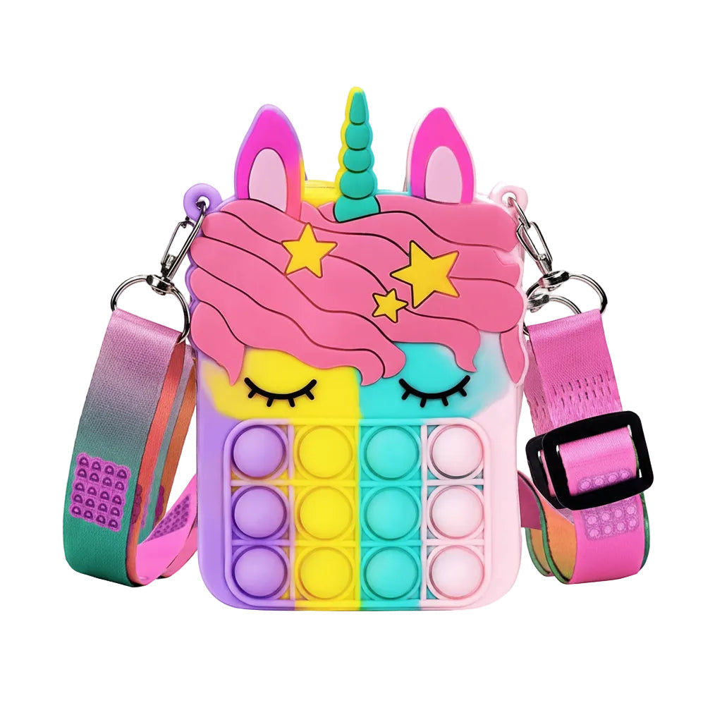 Unicorn Pop It Sling Bag for Kids