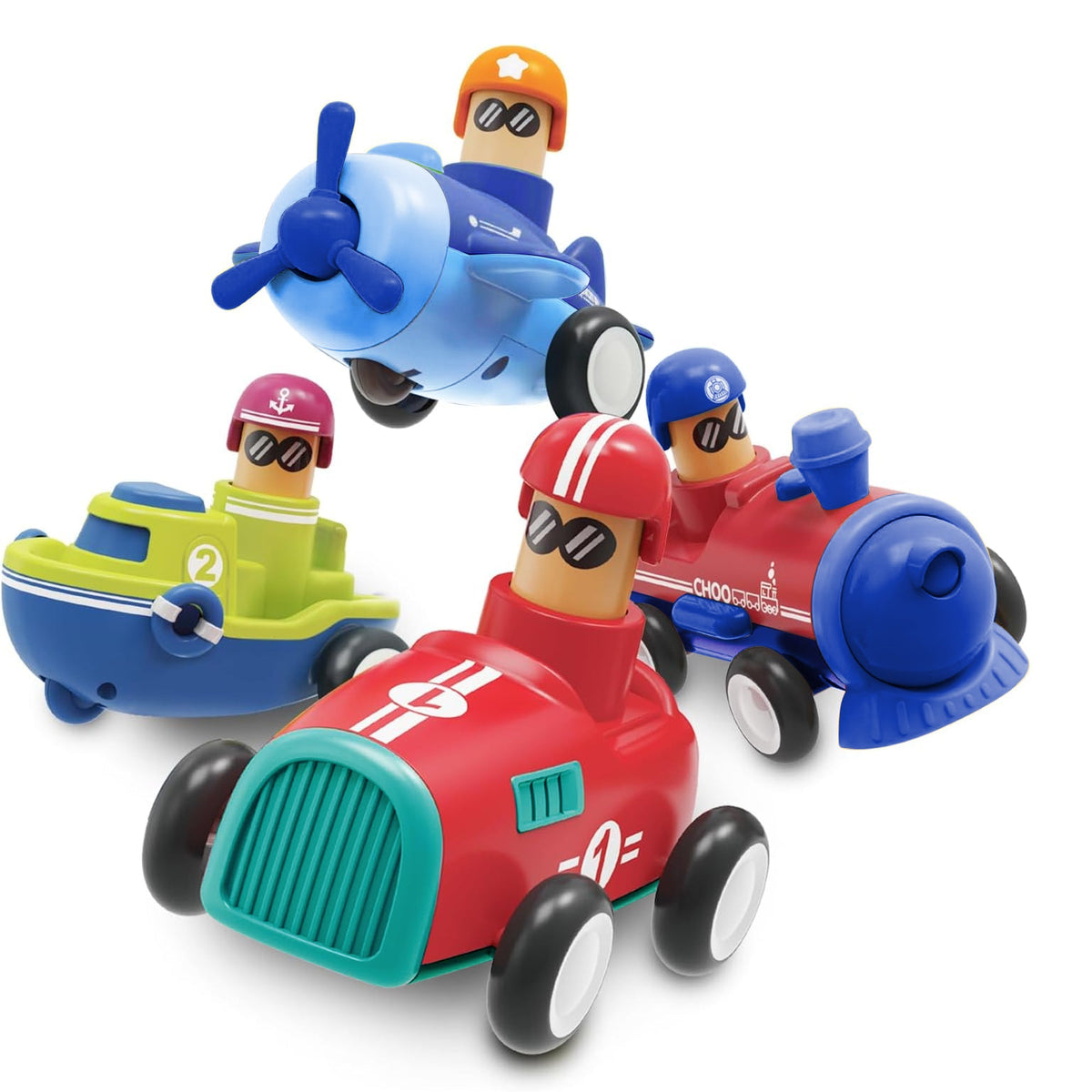 Bonkerheads Push & Go Play Cars