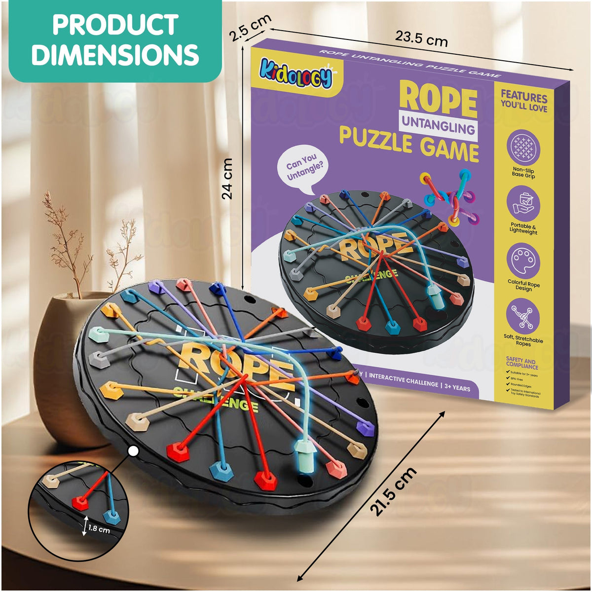 Rope Untangling Puzzle Game