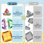 42 PCS STEM Magnetic Tiles