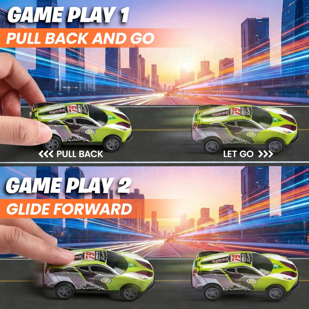 50 Pcs Unbreakable Die Cast Cars with Storage Box