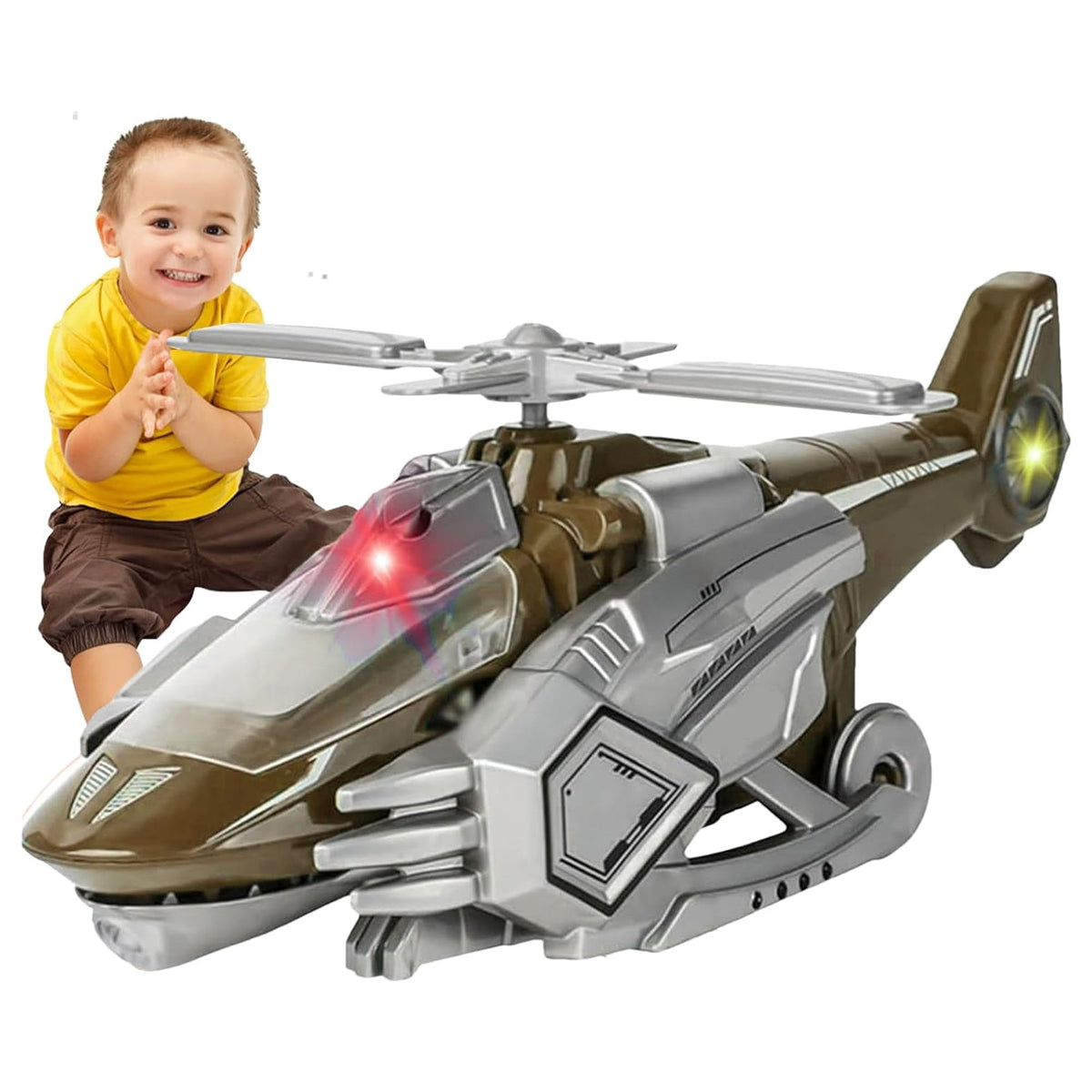 Flash-Spray Go Action LED Musical Chopper