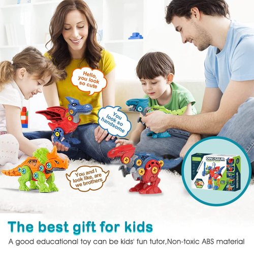 5 in 1 Dinosaur Toys STEM Construction Building Toys