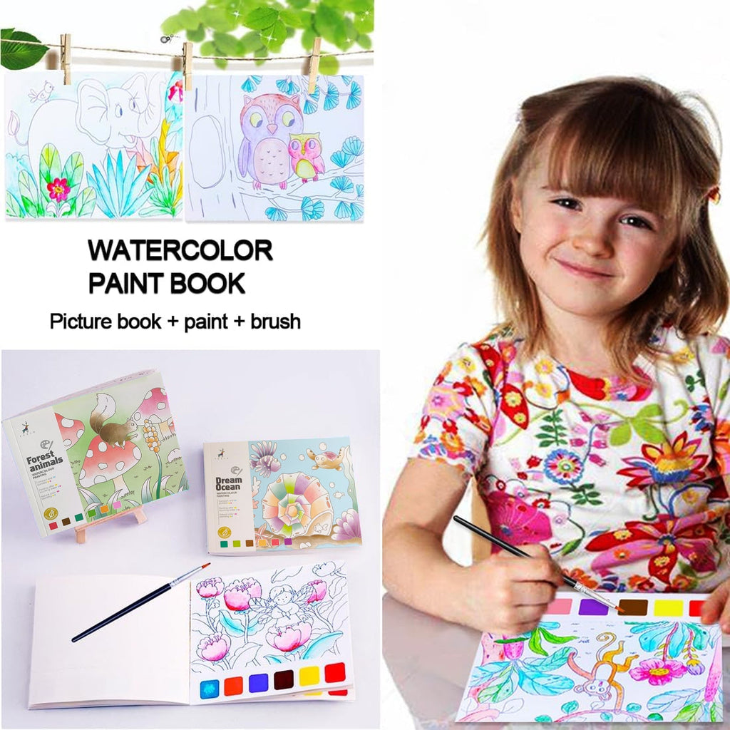 Forest Animals Water Color Book for Kids