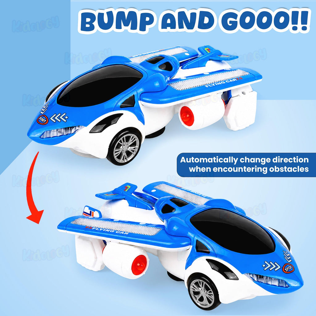Automatic Deformation Airplane With Light & Music