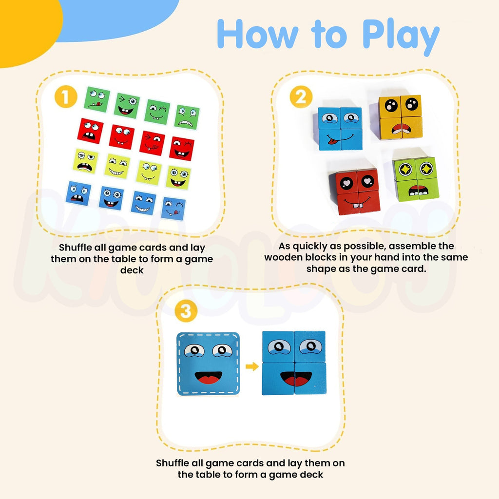 Emoji Cube Face Change Game