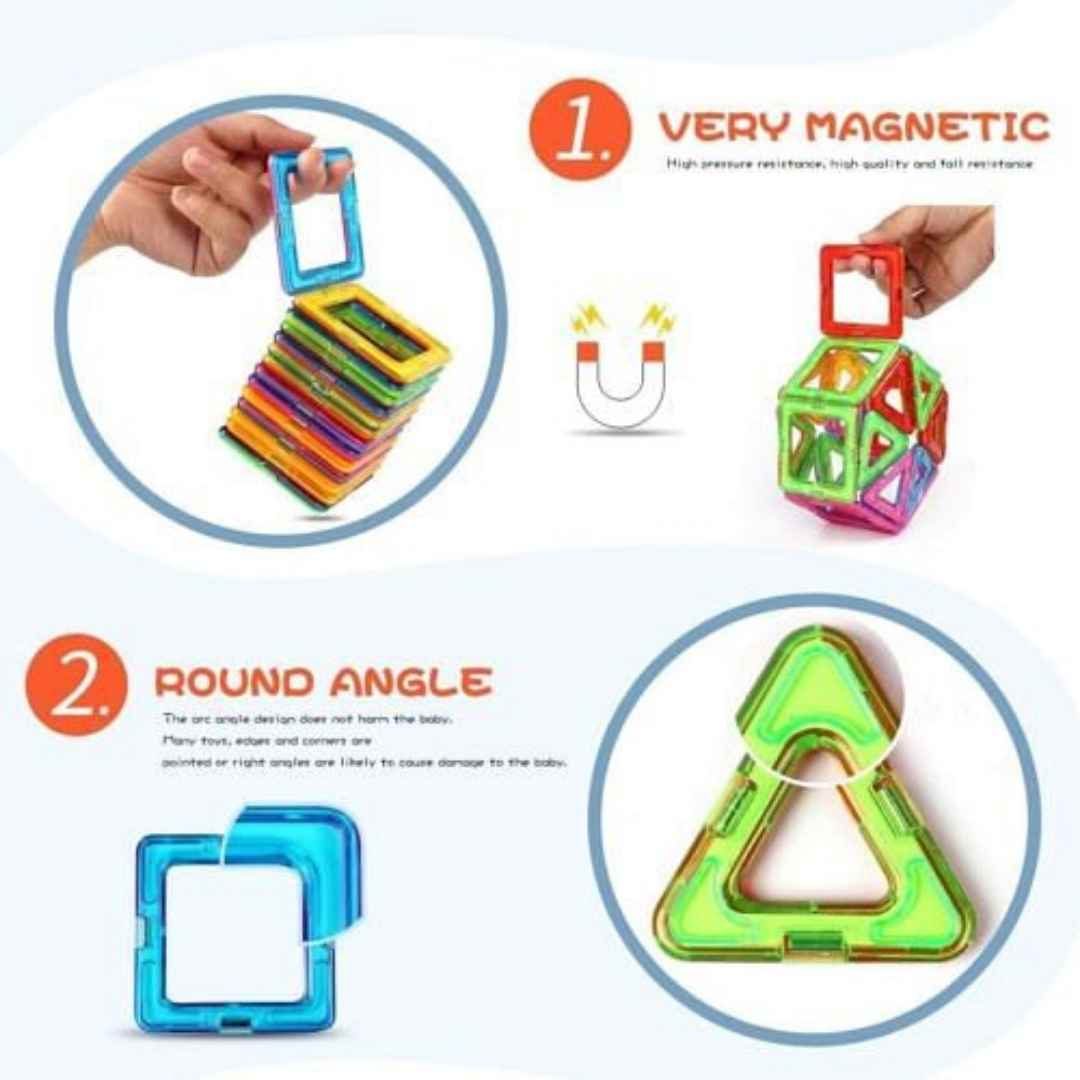 Magnetic Chip Building Block Set (73 Pcs)